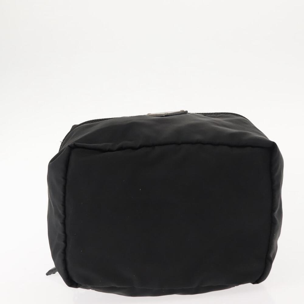 PRADA Vanity Bag Nylon Black Silver Auth bs30138 - Picture 5 of 16
